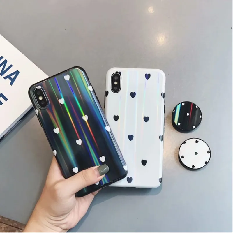 Роспись любовь облегающий чехол для Iphone X 6 S 7 8 плюс задняя крышка мягкая TPU