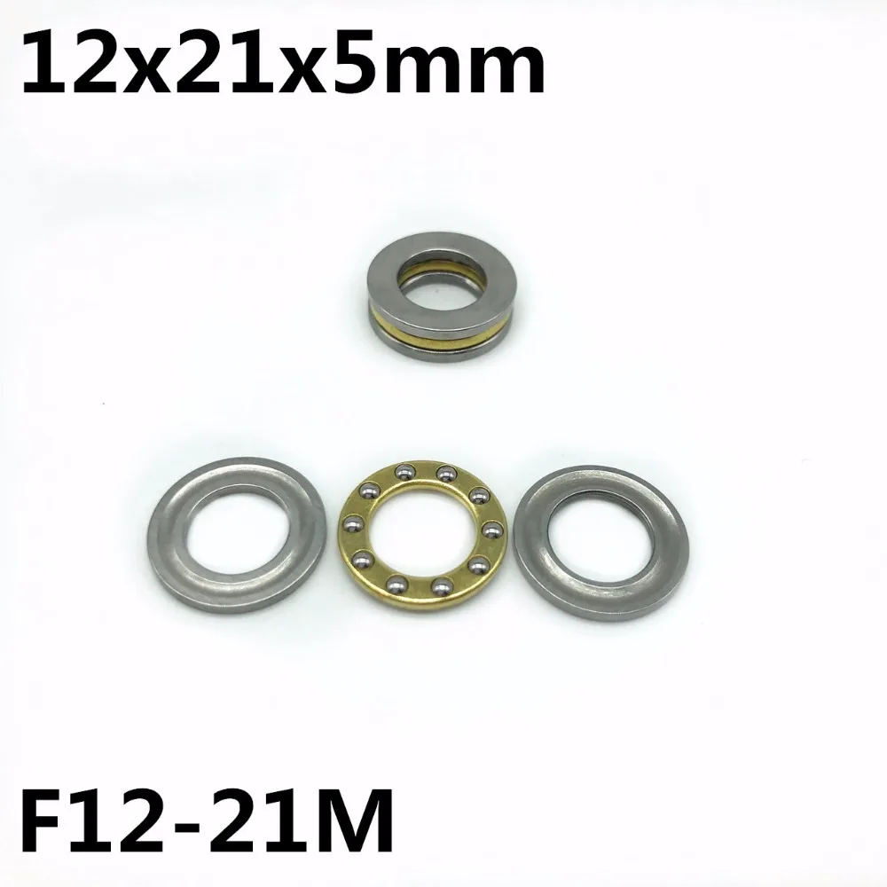 10Pcs F12-21M 12x21x5 mm Axial Ball Thrust Bearing plane thrust ball bearing High quality