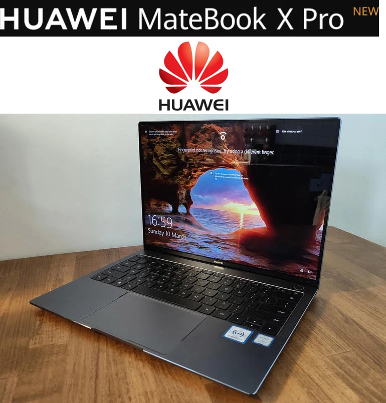 Новейший высококачественный ноутбук huawei MateBook X Pro Новый с процессором i7 8 Гб