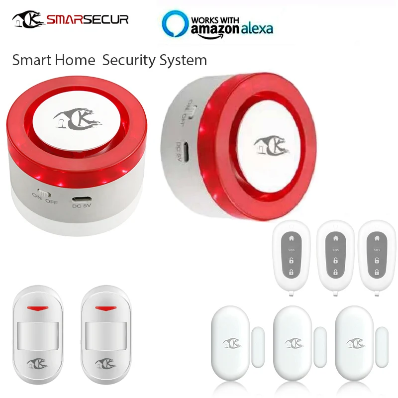 Wifi сигнализация сирена Секьюрити alarmmotion датчик двери детектор умный жизнь