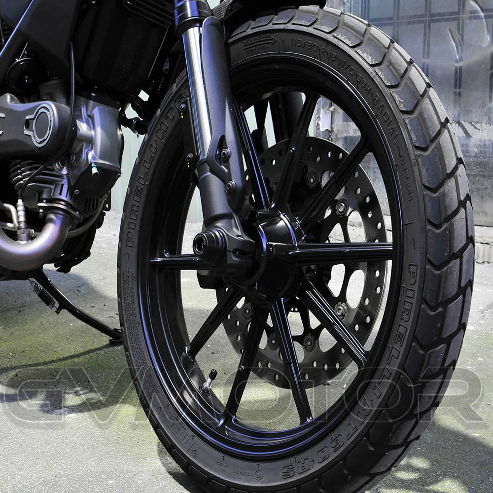1 шт. черные винтажные мотоциклетные передние колеса ползунки для Ducati Scrambler 800