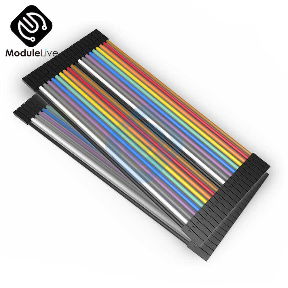 40 шт. цветной соединительный кабель Dupont для Arduino 2 54 мм 1 P P|Соединители| |