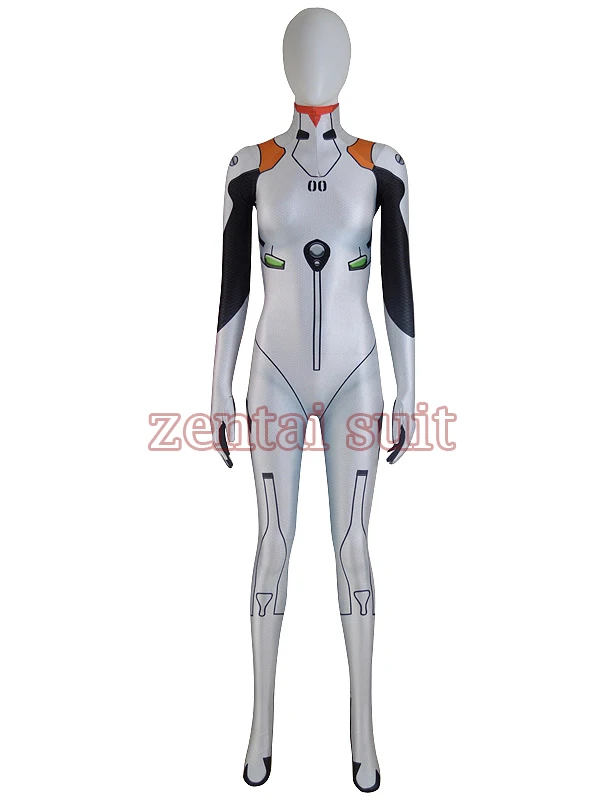 2017 костюм Ayanami rei спандекс 3D принт Хэллоуин полный зентай горячая | Костюмы из фильмов и ТВ -32788430803