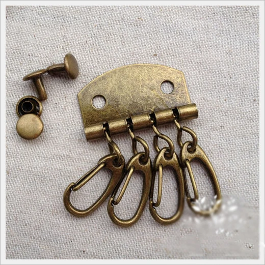 10 шт./лот кожаный кошелек для поделок с 4 металлическими пряжками и заклепками