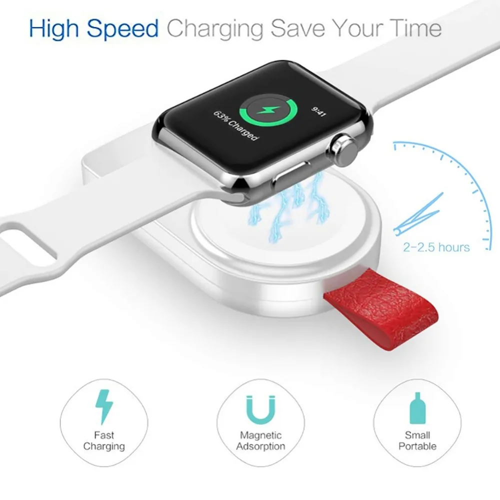 Новое беспроводное магнитное зарядное устройство USB для Apple Watch серии iWatch 1 2 3 4