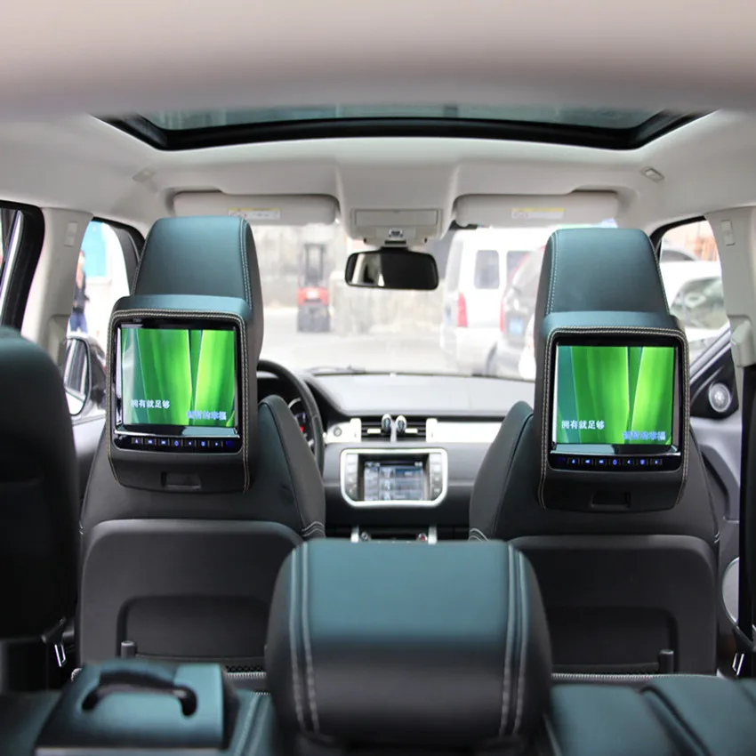 2 шт. Черный 9 &quotдюймов подголовник dvd плеер автомобиля Мониторы + игра джойстик USB