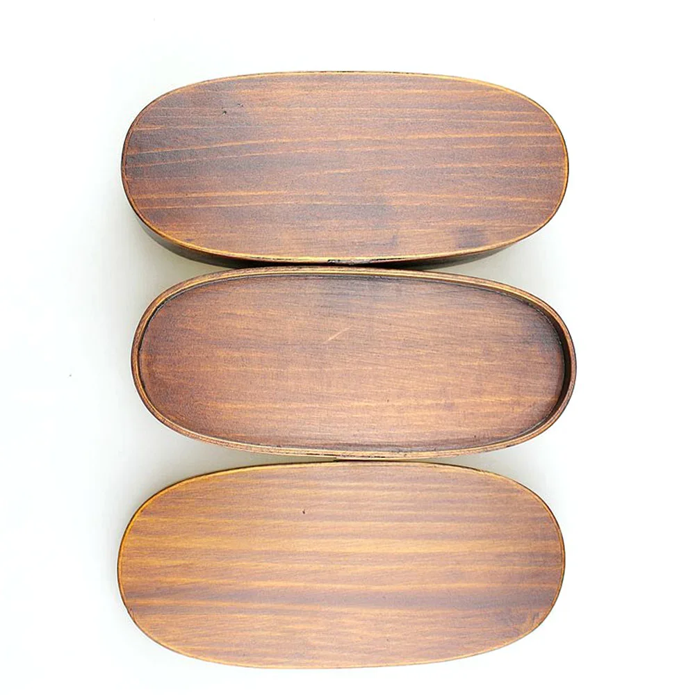 2 слоя минималистский ретро передовые японские Натуральный Деревянный Ланчбокс