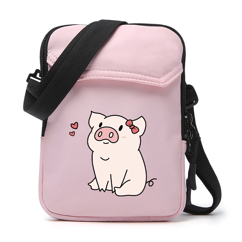 pig 7 pink APP BLOG, брендовые Мини повседневные маленькие сумки-мессенджеры с розовой Свинкой, вечерние сумочки, известный дизайнер, сумки на плечо для женщин, девушек, студентов - Цвет: pig 7 pink