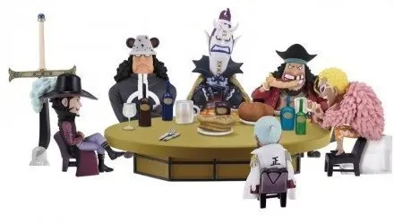 6 шт. Doflamingo Roberts Gekko Moria Marshall D Teach Японские Аниме фигурки Onepiece Луффи Фигурки ПВХ