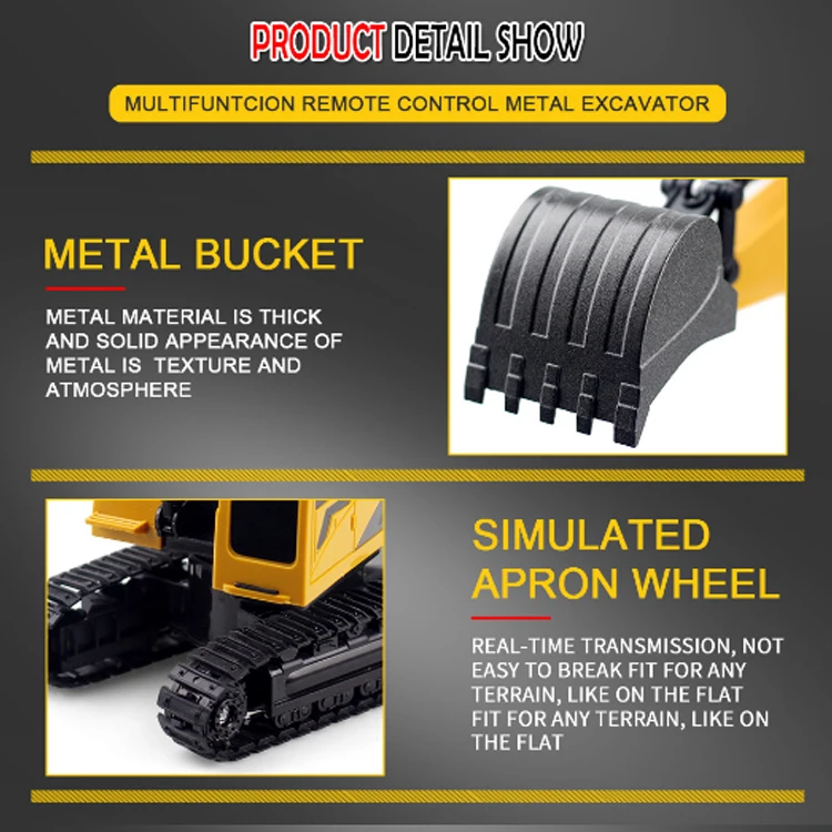 RC грузовик 6CH экскаватор Backhoes бульдозер экскаватор сплав дистанционного управления Инженерная модель автомобиля электронные игрушки для детей хобби