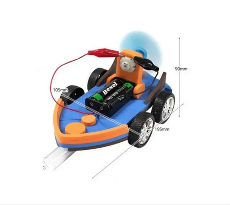 Апреля Du Diy десантный корабль мощности автомобиля Детский комплект изобретений