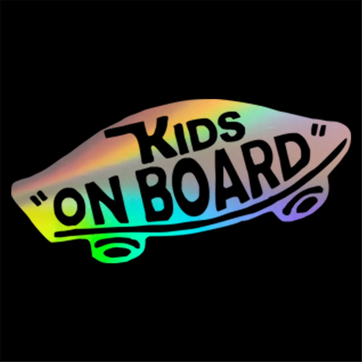 

INTERNAL 'Kids On Board' Baby on Board Wall Baby Skateboard Funny Car Sticker