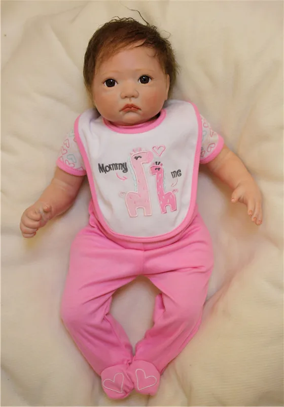 

20inch 50cm bebe girl Reborn Dolls Realistic Real Looking Silicone Reborn Babies Kids gift toys alive reborn Brinquedos bonecas