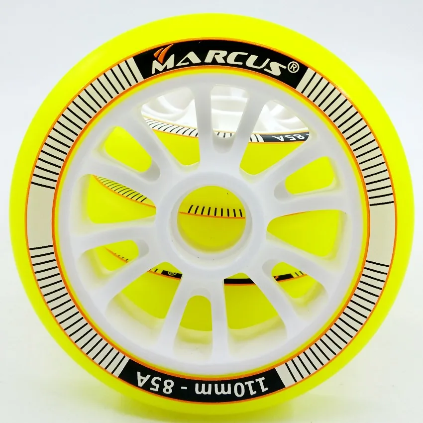 Marcus speed skating wheels and a set of 8 85A 90mm 100mm 110mm durable high elastic roller skates skate | Спорт и развлечения