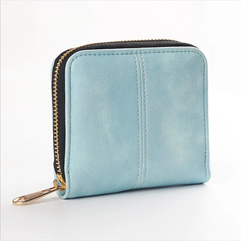 Маленький женский кожаный кошелек карамельных цветов Мини кошельки для мелочи