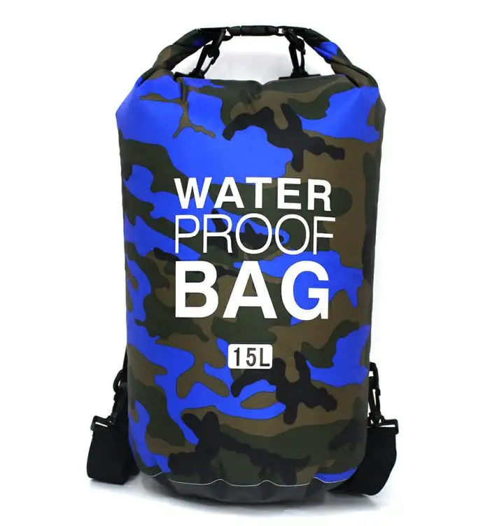 Blue 15L 15L 20L 30L открытый ПВХ океан сухой водонепроницаемый мешок пакет сумка рюкзак для непроницаемый спасательный жилет сумка рюкзак спорт Tas - Цвет: Blue 15L