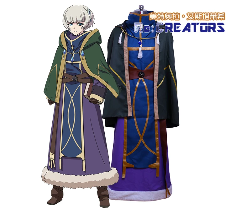Аниме! Re: CREATORS Meteora Osterreich униформа косплей костюм на заказ размер 2017 Новинка для