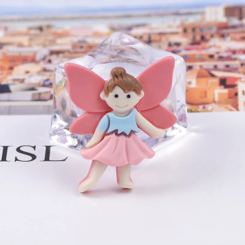 10 шт полимерные Стразы плоские с оборота кабошон принцессы Kawaii крыльями ангела