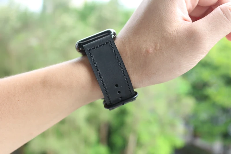 Ретро мягкий браслет из натуральной кожи ремешок для apple watch 4 44/40 мм Мужские часы аксессуары для iwatch серии 1 2 3 42/38 мм ремешок