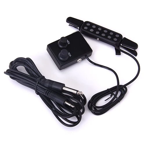 Шьет клип-на акустической классической гитары Пикап саундхол пикап -- черный |