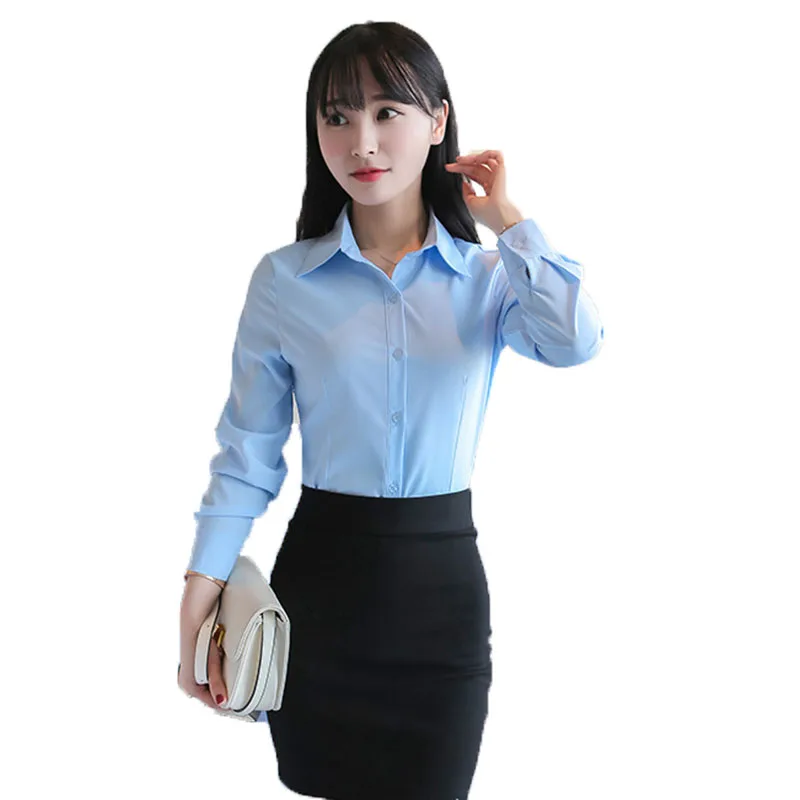 

Womens Blouses Cotton Tops and Blouses Casual Long Sleeve Ladies Shirts Pink/White Blusas Plus Size S-5XL Blusa Feminina Tops
