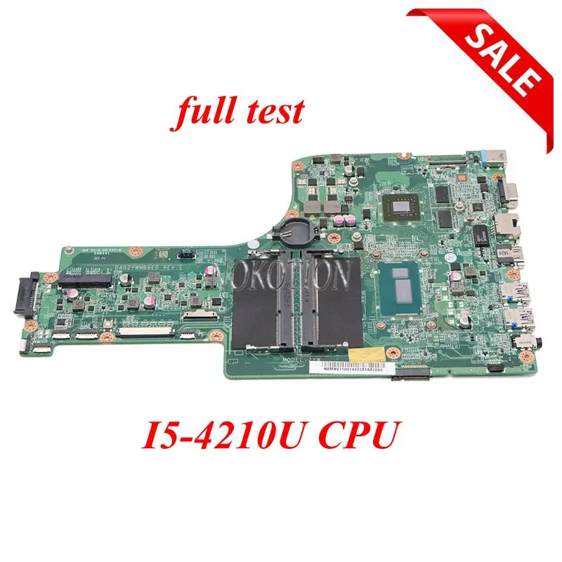 NOKOTION DA0ZYWMB6E0 REV E NBMNV11001 NB.MNV11.001 для Acer aspire E5 771G I5 4210U CPU 840M graphics|rev e|nvidia 840mmotherboard for acer |