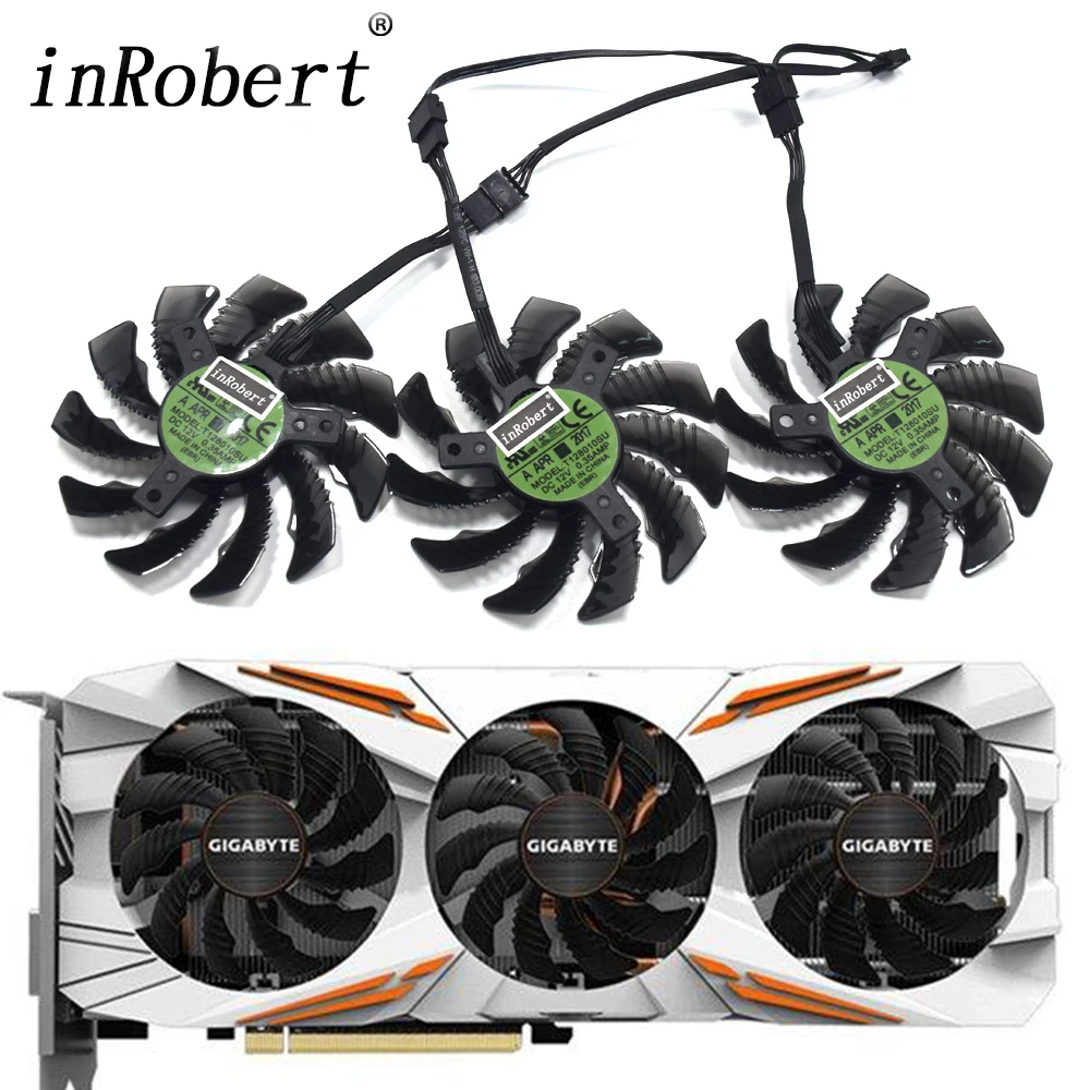 Новый вентилятор охлаждения Gigabyte AORUS GTX 1060 1070 1080 G1 1070Ti 1080Ti 960 980Ti 760|Кулеры и системы