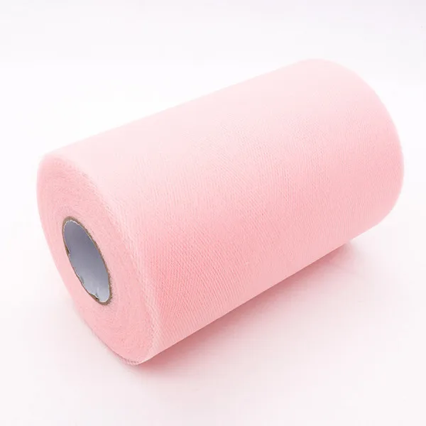 bright pink 26 цветов,, украшения C, тюлевые рулоны, 6 дюймов x 100 ярдов, свадебный подарок, вечерние тюлевые пачки с бантом, сделай сам - Цвет: bright pink