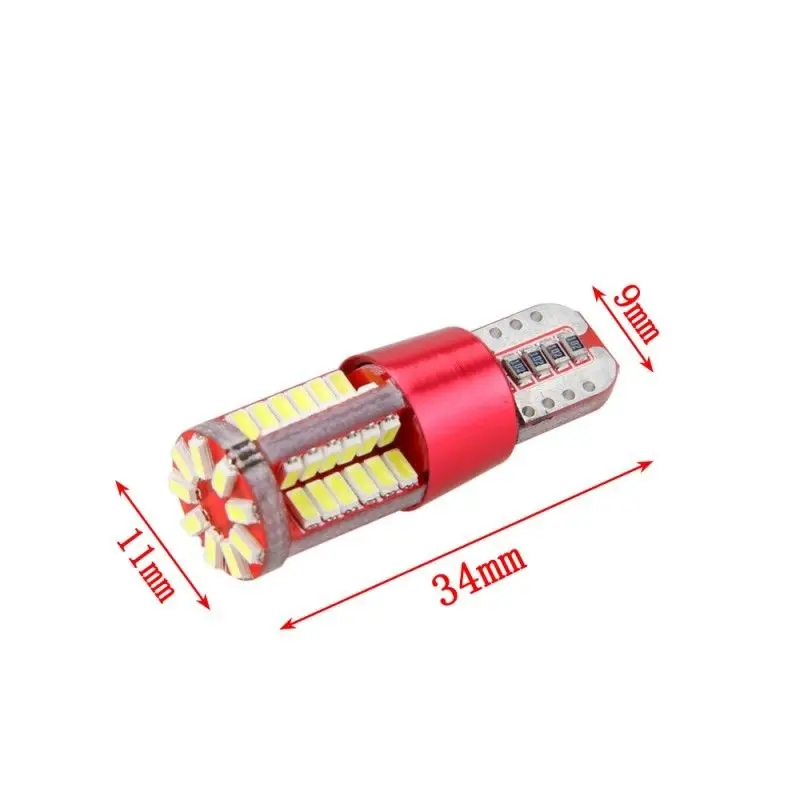 6 шт. T10 168 192 W5W 57 SMD 3014 Светодиодный Canbus без ошибок габаритный автомобильный фонарь