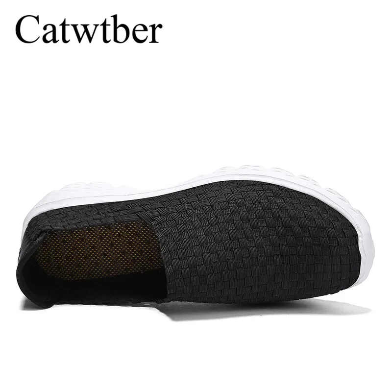 Catwtber Flats Moccasins Casual Shoes Summer Breathable Handmade Men Woven Fashion Comfortable Lightweight Loafers | Обувь