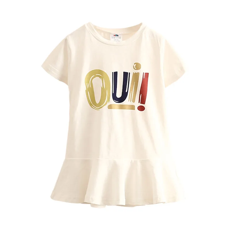 Baby print dress 2019 summer Korean version of the new girl children's wear short-sleeved qz-4629 | Детская одежда и обувь