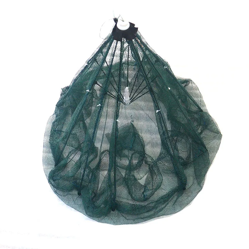 10 Hole Folded Portable Hexagon 6 Automatic Fishing Shrimp Trap Net Fish Minnow Crab Baits Cast Mesh | Спорт и развлечения
