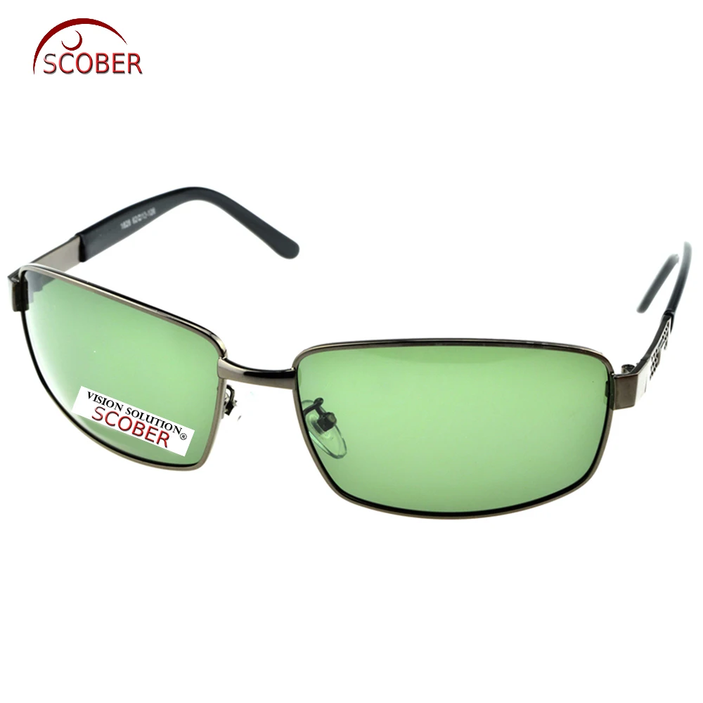 = Мужские дизайнерские поляризационные очки Scober серые солнцезащитные с полной