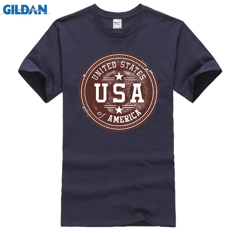 2017 Мужская Мода США футболки черный 100% хлопок Slim Fit Одежда высшего качества Для