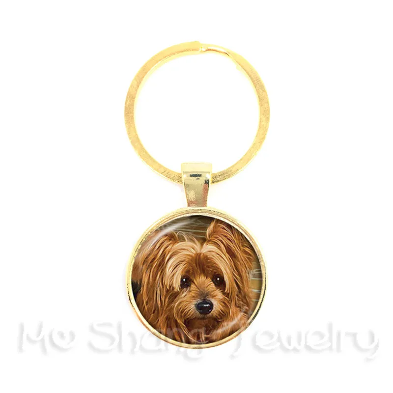 Dog Lover KeyChain 25mm Round Glass Dome Animal Handmade Fashion Key Rings Holder Creative Dogs Gift | Украшения и аксессуары