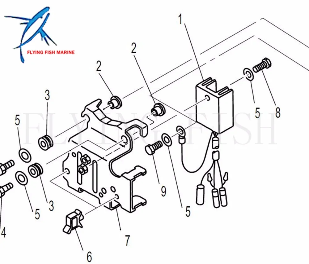 Подвесной Двигатель Φ лодка и регулятор Assy для Parsun HDX 4 тактный F8 F9.8 F9.9 F13.5 F15