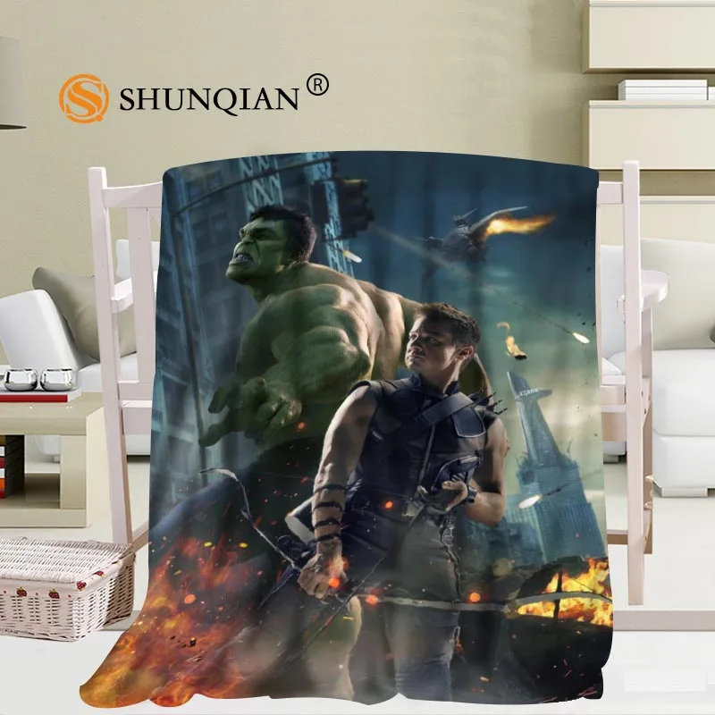 Blanket Заказное дорожное одеяло с рисунком Marvel для дома, телевизора, повседневное мягкое пушистое теплое одеяло для семьи - Цвет: Blanket