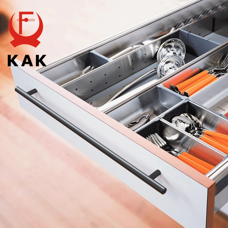 kak 10pcs brushed gold kitchen door handles stainless steel straight cupboard handles knobs cabinet pull furniture handle free global shipping