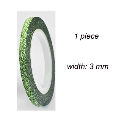 Green 3mm Матовая наклейка для ногтей ширина круга 1 2 3 мм цветной дизайн ногтей Наклейка s маникюрный круг самоклеющаяся наклейка s накладные ногти NDL - Цвет: Green 3mm
