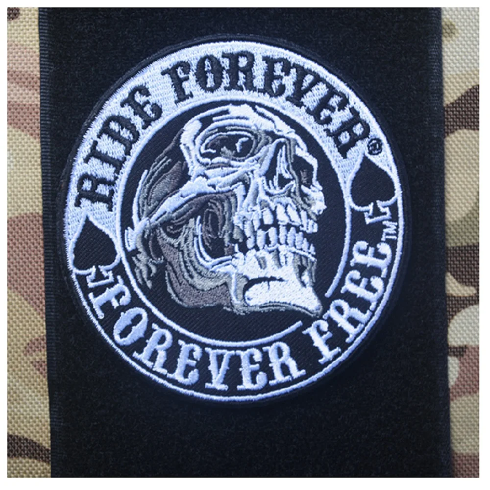 10 шт./лот 3D вышивка патчи петля и крючок Sempre libera 100% полная тактические значки -