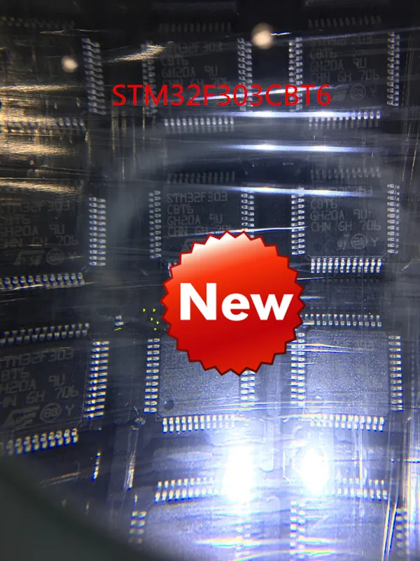

100% New STM32F303CBT6 STM32F303CBT STM32F303 CBT6 MCU 32-Bit ARM Cortex M4 72MHz 128kB