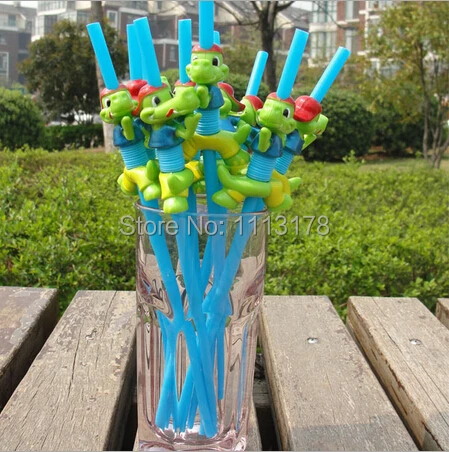 

Cheap Free shipping Creative wedding party straw children animal cartoon straws 03