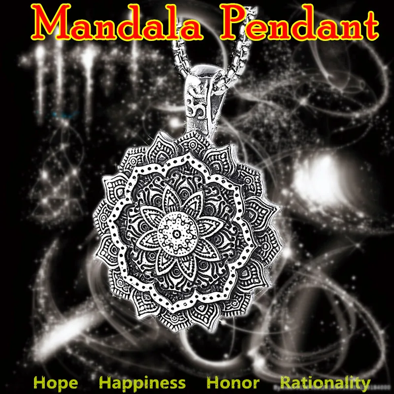 Тибетская духовная Мандала Подвеска Амулет ожерелье унисекс Кулоны из