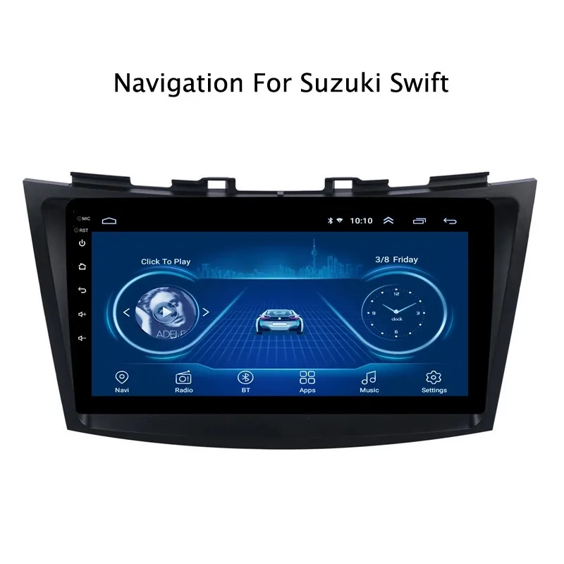 Ectwodvd 9 дюймов Andriod 8 1 Автомобильный gps навигация для Suzuki Swift 2010-2016 автомобильный DVD