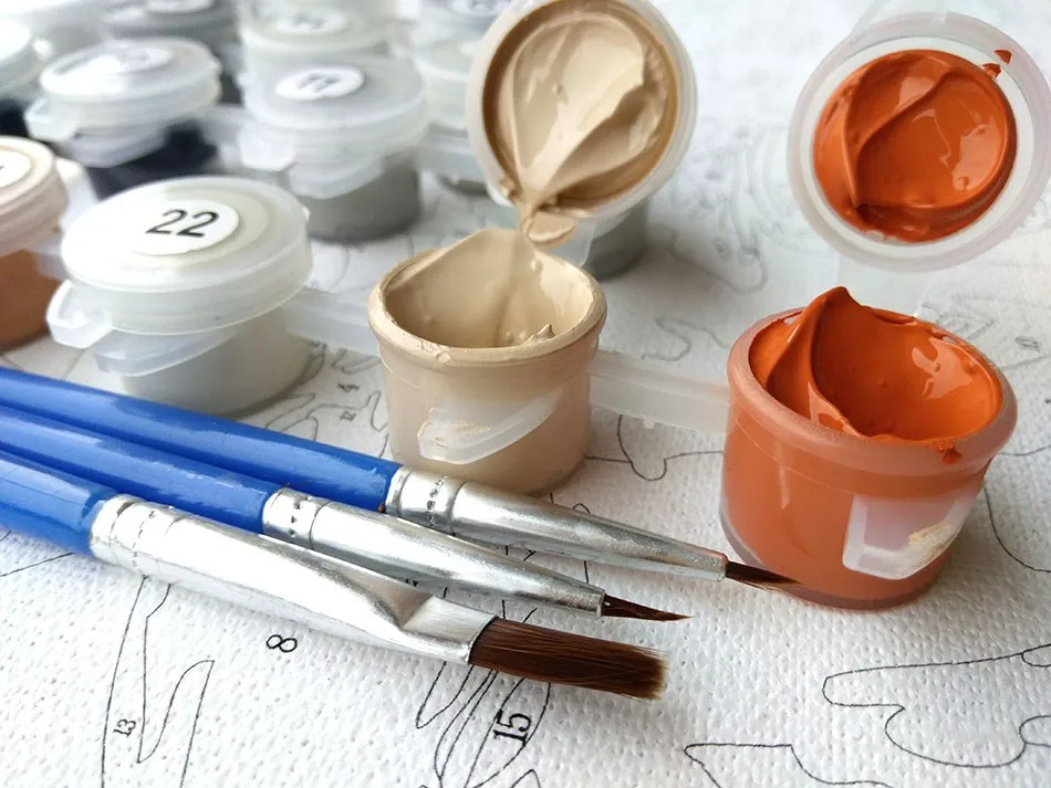 Краски ing по номерам парижском уличном DIY ручной ed на холсте искусство для