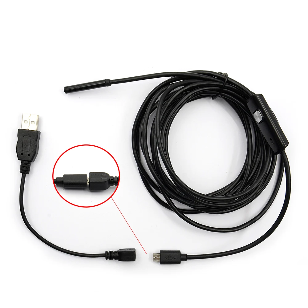 3 5 м Водонепроницаемый эндоскоп Мини HD камера змеевидная трубка объектив мм