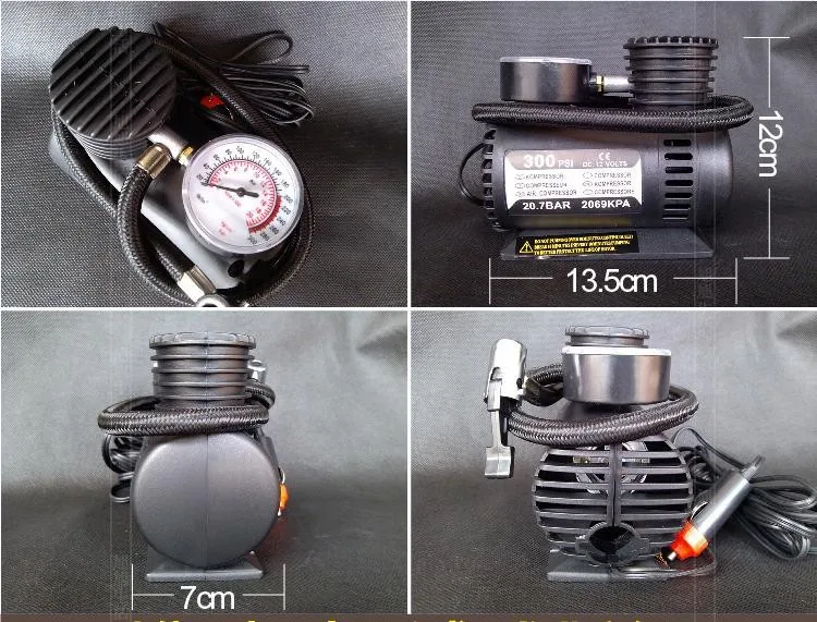 12v надувной насос Портативный 12V 90 Вт Электрический заплатка для автомобильной
