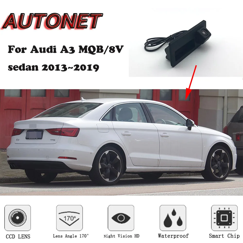 Камера заднего вида с ручкой и функцией ночной съемки для Audi A3 MQB/8V sedan 2013 2014 2015 2016
