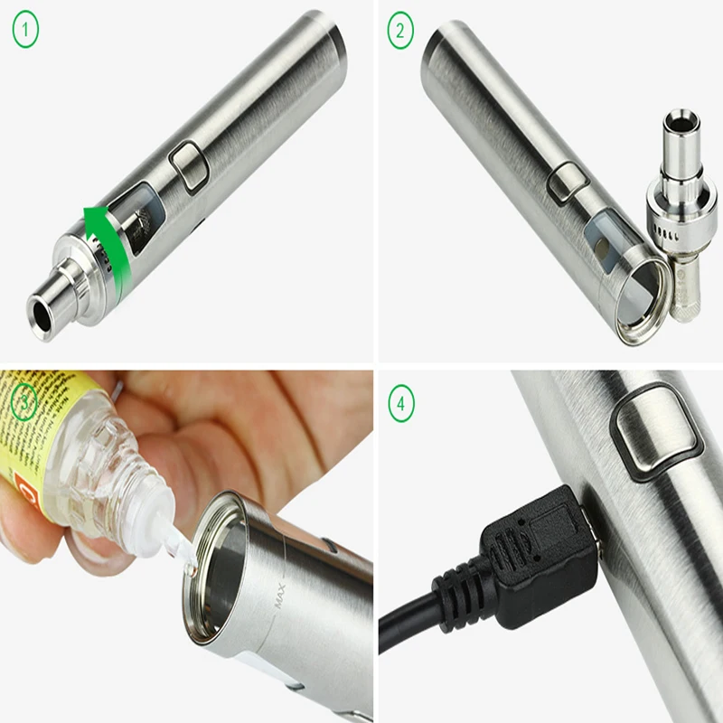 Стартовый набор все в одном Joyetech eGo AIO Pro C с распылителями 50 Вт баком 4 мл SS316 0 6 Ом