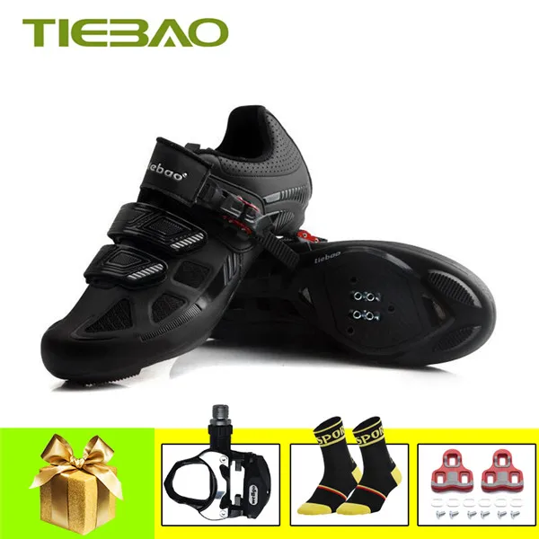 pedals for 1652 B Tiebao, обувь для шоссейного велоспорта, sapatilha ciclismo,, мужские, женские, велосипедные, для езды на велосипеде, педали, самоблокирующиеся, дышащие, bicicleta, велосипедные кроссовки - Цвет: pedals for 1652 B